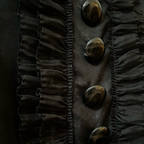 Robert Rodriguez 60s organza little black dress - Picture 4 of 5